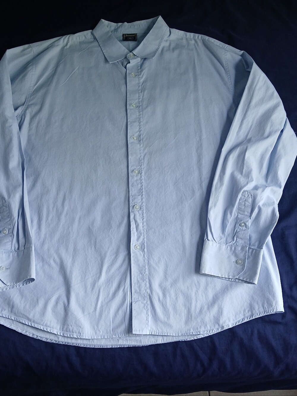 Classic Light Blue Men's Irrevent Button-Down Shirt